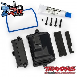 Cubierta de la caja del receptor con herrajes Traxxas TRA7724X