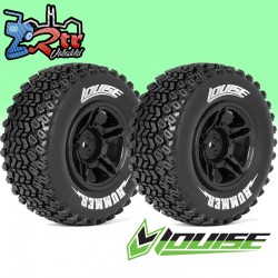 Ruedas Louise 12mm SC 1/10 SC-HUMMER Pegadas Rellenas LR-T3224SBTF