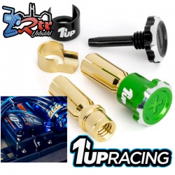 Conectores de bala 5mm ajustables 1Up Verde