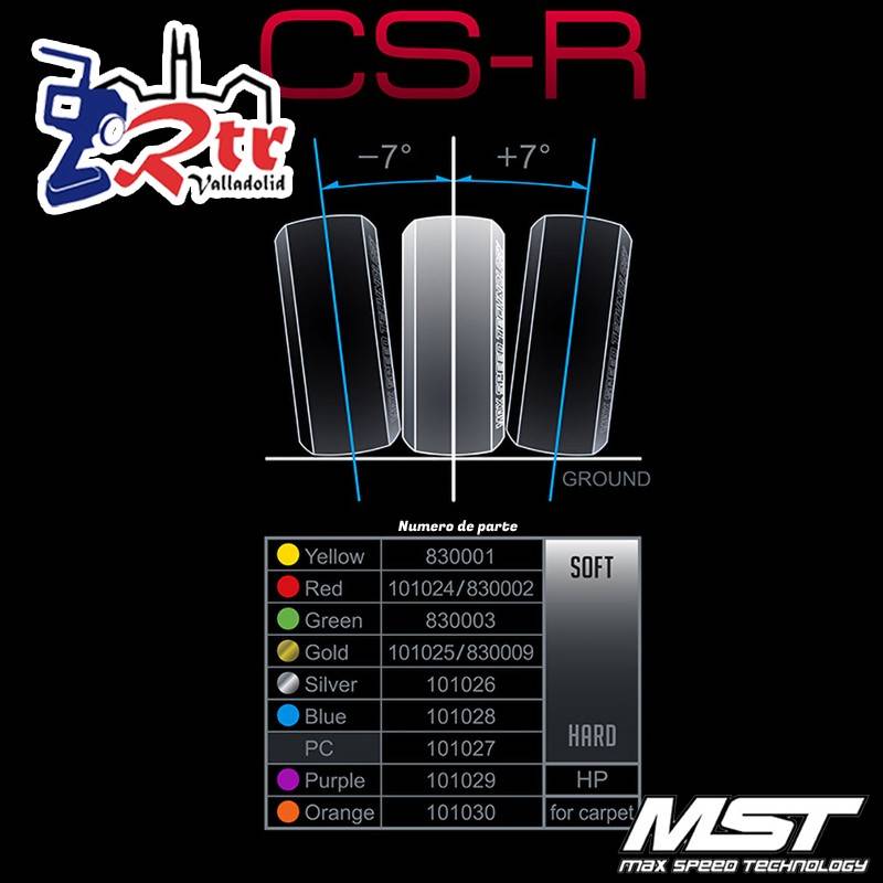 Ruedas MST Drift CS-R blando (4 piezas) MST101024