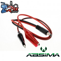 Cable de carga conector Jack - clip con cocodrilos