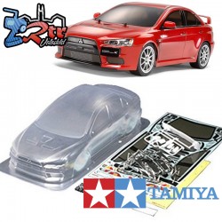 Carrocería Tamiya Mitsubishi Lancer EVO X 190mm 1/10 51376