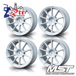 Llantas Blancas 5H Drift MST 1mm Outset (4 Llantas) MST230011W