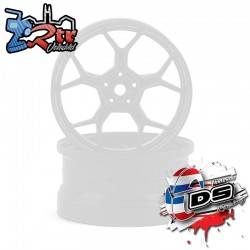 Llanta DS Racing Drift Feathery Blanco Alto Brillo 2K 2 Unidades DS/DF-001