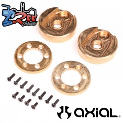 Cubierta del portal y pesas de latón 122,4 g, 34,6 g c/u AF16P: AXP8 Axial AXI-2200