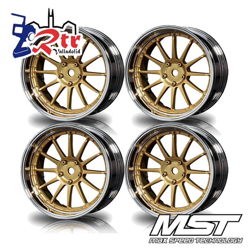 Llantas Plateado Oro S-GD 21Drift MST Outset Variable ( 4 Unidades) MST102090GD
