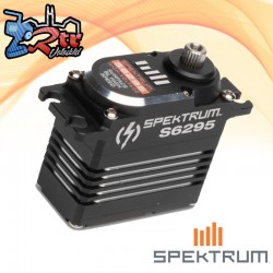 Servo Spektrum S6295 1/10 y 1/8 30kg 0.06S Digital HV Alta Velocidad piñones metálicos Brushless