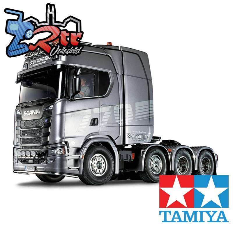Tamiya Camión Scania 770S 8x4/4 1/14 Kit Pintado Gris Metal