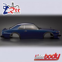 Carrocería KILLERBODY Nissan Skyline Hardtop 2000 (1977) 1/10 Pintada 195mm Azul