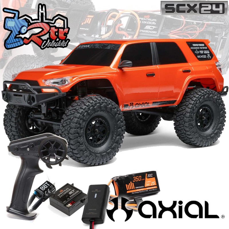 Axial SCX24 Toyota 4Runner RTR Crawler 1/24 Naranja Escobillas