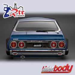 Carrocería KILLERBODY Nissan Skyline Hardtop 2000 (1977) 1/10 Pintada 195mm Azul