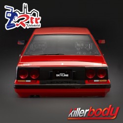 Carrocería KILLERBODY Nissan Skyline R31 1/10 Pintada 195mm Roja
