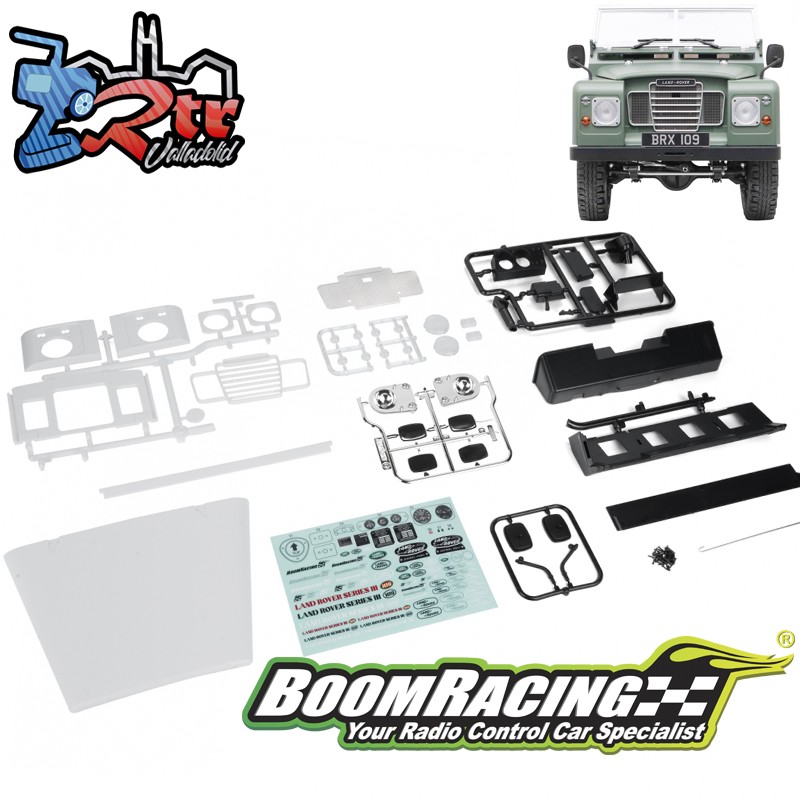 Kit de conversión de carrocería Boom Racing Land Rover® Serie 3 para BRX02 88 BRX02398