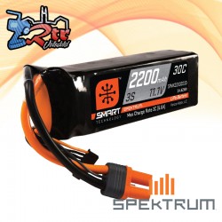 Batería Spektrum SMART LiPo 2200mAh 11.1V 3S 30C Caja Dura IC3