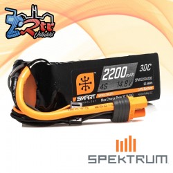 Batería Spektrum Smart LiPo 2200mAh 14.8V 4S 30C IC3