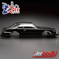 Carrocería (1980) Skyline Hardtop 2000 Turbo GT-ES 1/10 Pintada 195mm Negro