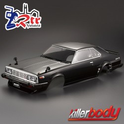 Carrocería (1980) Skyline Hardtop 2000 Turbo GT-ES 1/10 Pintada 195mm Negro