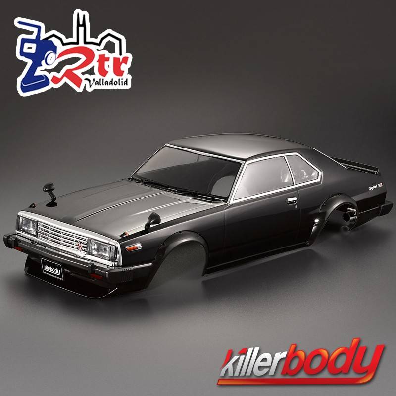Carrocería (1980) Skyline Hardtop 2000 Turbo GT-ES 1/10 Pintada 195mm Negro