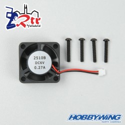 Ventilador Hobbywing Fan 25x25x10, 18000rpm@6V Rodamientos