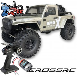 Cross RC EMOX1 1/8 RTR Crawling versión Escobillas 775 RTR Plata