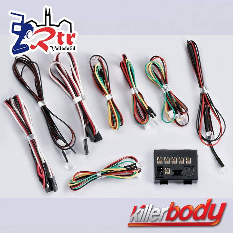 KillerBody Juego de luces LED con 12 LED Caja controladora