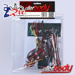 KillerBody Juego de luces LED con 18 LED Caja controladora