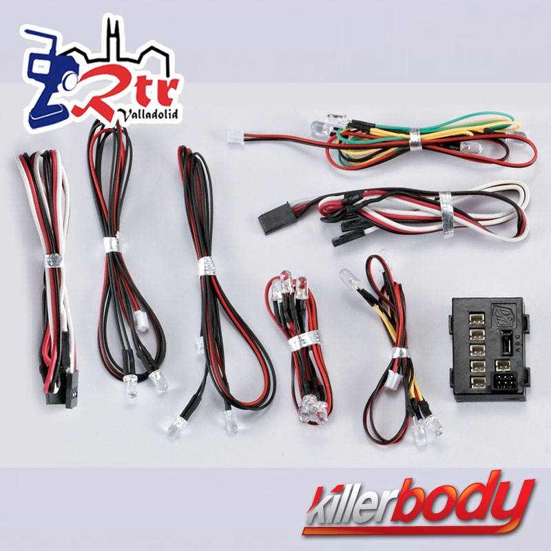 KillerBody Juego de luces LED con 18 LED Caja controladora