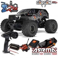 ARRMA Gorgon 1/10 Mega Escobillas 2Wd Kit RTA Monster Negro (Necesita ensamblaje)