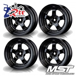 Llantas Negras SP1 MST Outset +3mm ( 4 Unidades) MST102063SBK