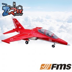 Avión FMS 1/12 Jet 70mm EDF V2 Yak 130 Red PNP kit