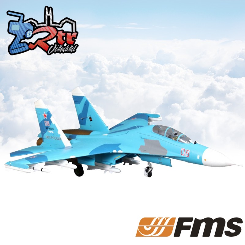 Avión FMS 1/12 Twin 70mm EDF SU-27 PNP Kit