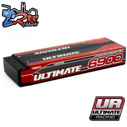 Batería Ultimate Grafeno 2S 7.6V 6900mAh 140C Ultimate Racing Conector 5mm