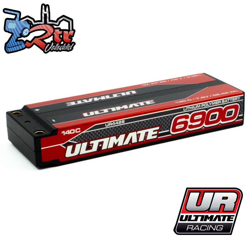 Batería Ultimate Grafeno 2S 7.6V 6900mAh 140C Ultimate Racing Conector 5mm