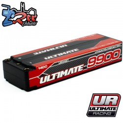 Batería Ultimate Grafeno 2S 7.6V 9900mAh 140C Ultimate Racing Conector 5mm