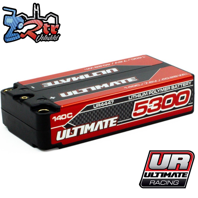 Batería Ultimate Grafeno 2S 7.6V 5300mAh 140C Ultimate Racing Conector 5mm