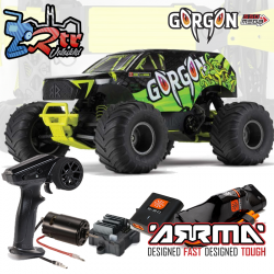 ARRMA Gorgon 1/10 Mega Escobillas 2Wd RTR Monster Verde (Batería y cargador)