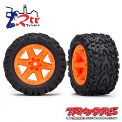 Ruedas Traxxas Rustler 4x4 Anaranjadas (2 Unidades) TRA6773A