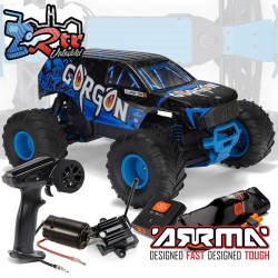 ARRMA Gorgon 1/10 Mega Escobillas 2Wd RTR Monster Azul (Batería y cargador)
