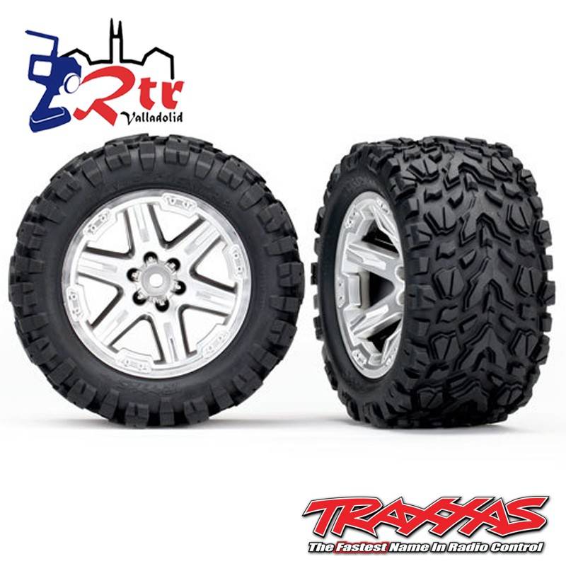 Ruedas Traxxas Rustler 4x4 Cromo Mate (2 Unidades) TRA6773R