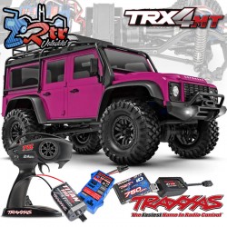 Traxxas TRX-4M 4wd 1/18 Scale & Trail Crawler Land Rover Defender RTR Azul Rosa