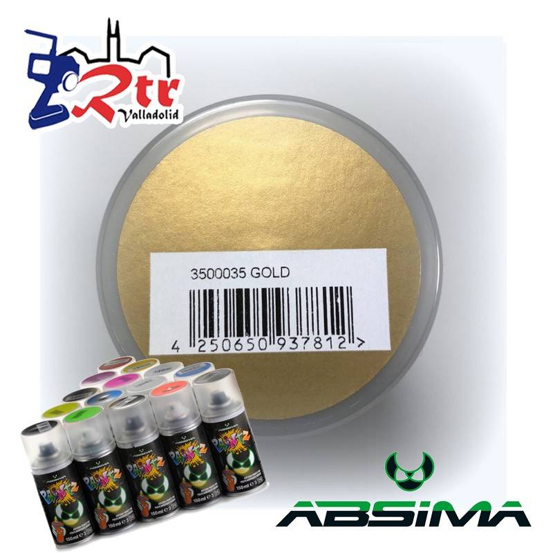 Pintura Absima Lexan Dorado  con aditivo anti Nitro 150Ml