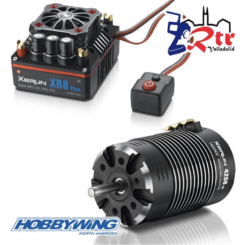 Hobbywing Xerun XR8 Plus Combo mit 4268-2600kV for 1:8 On Road