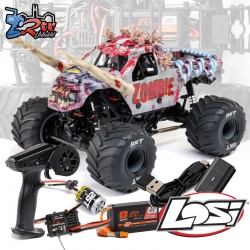 Losi Mini LMT 1/18 4X4 Escobillas Monster Truck RTR Zombie