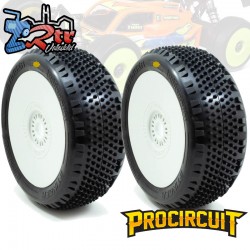 Ruedas Procircuit Stinger V4 Buggy A2 Suave en llanta blanca