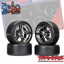 Ruedas de 1.9" con radios divididos y llantas para drifting 4 unid Traxxas 4tec TRA8378