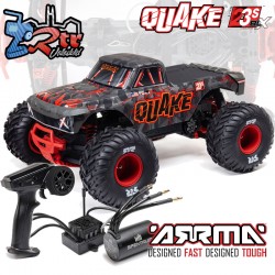 ARRMA Quake 223S DSC 1/10 Brushless 2Wd RTR Monster Rojo