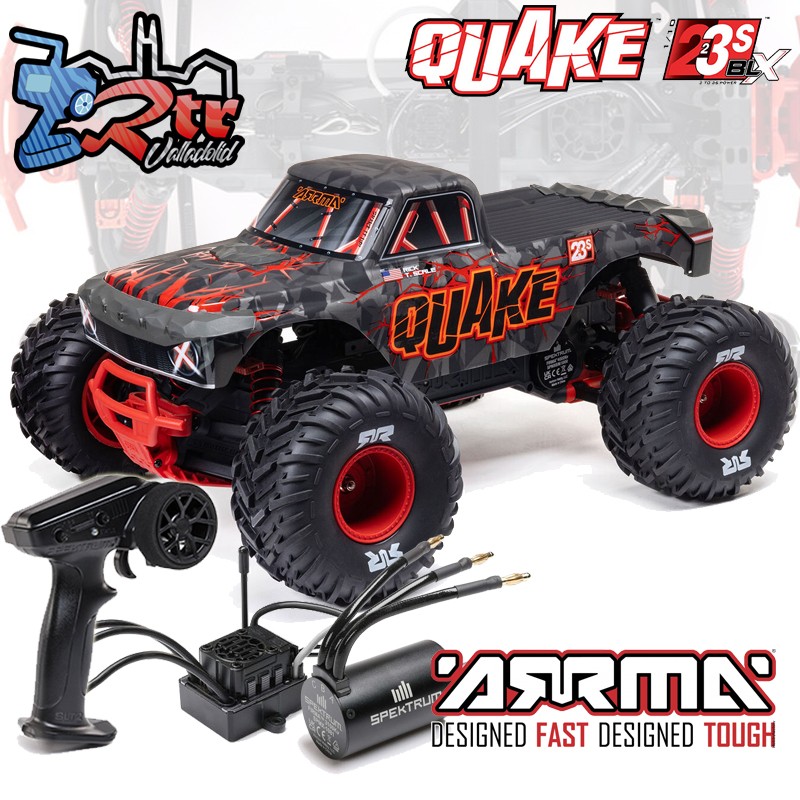 ARRMA Quake 223S DSC 1/10 Brushless 2Wd RTR Monster Rojo