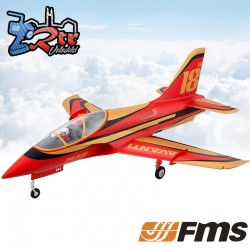 Avión FMS 1/10 Jet 90mm EDF Avanti PNP - Rojo