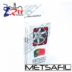 Llantas 1.9 beadlock Metsafil PT-Wave Plata/Rojo (2 Unidades)