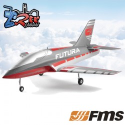 Avión FMS 1/18 Jet 64mm EDF Futura PNP Rojo